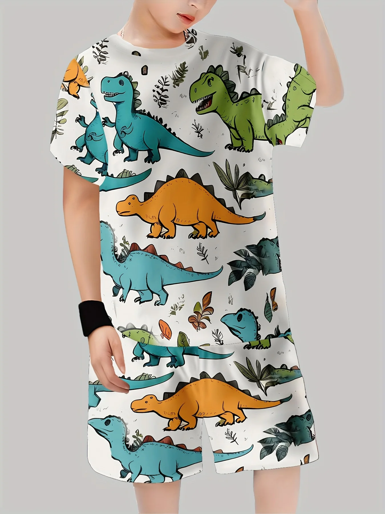 New Dinosaur Printed Outfits T - Summer Clothing Baby Girl review and price