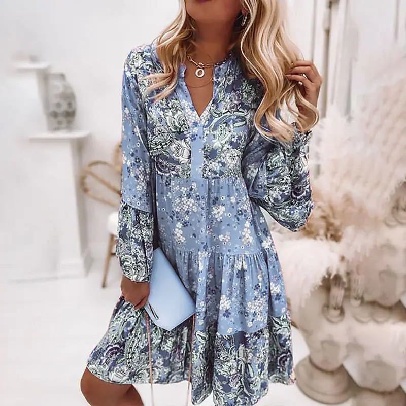Casual Floral Print Dresses Fo - Summer Zara review and price