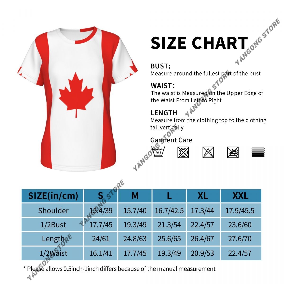 Women's T-shirt Canada Canadia - Summer Clothing Women Canada review and price