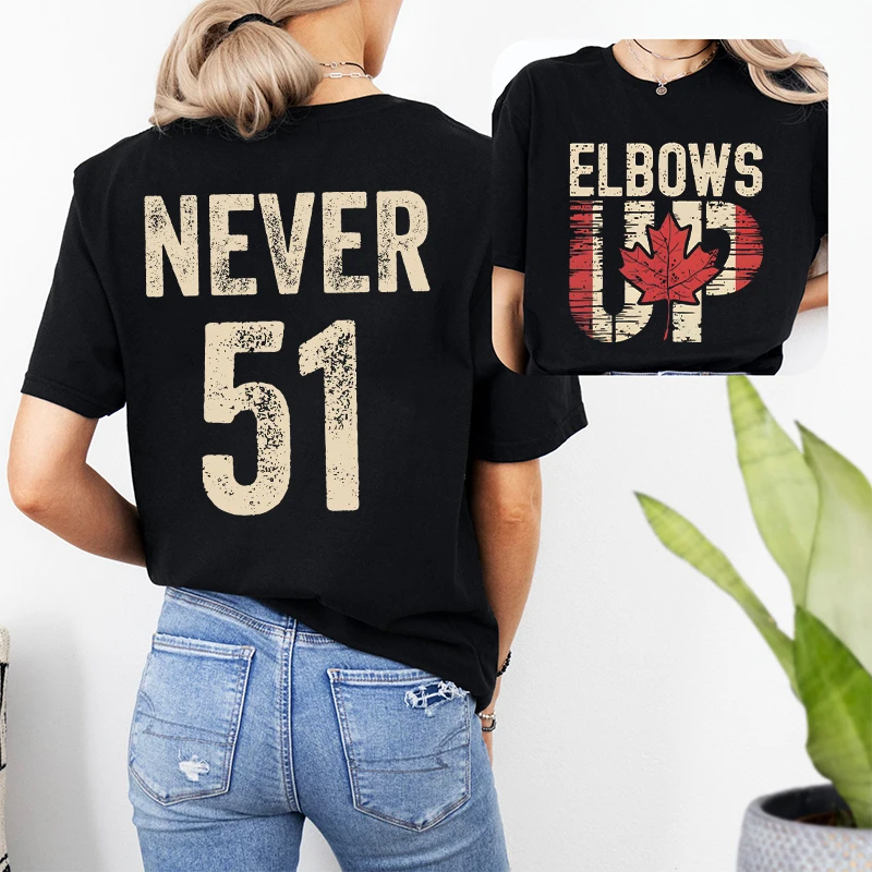 Retro Elbows Up Never 51 Canad - Summer Clothing Women Canada review and price