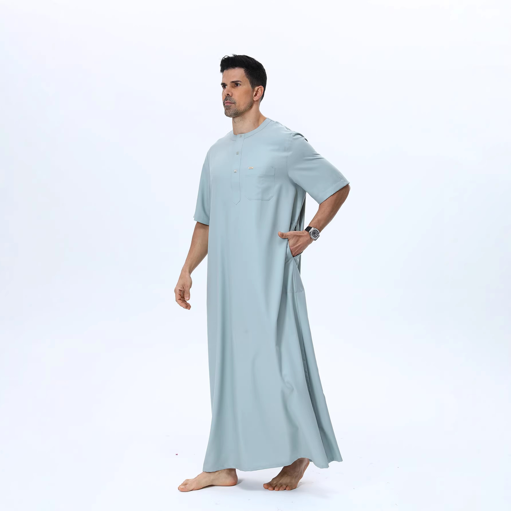 Muslim Men Abaya Kaftan Pakist - Summer Clothing Pakistan review and price
