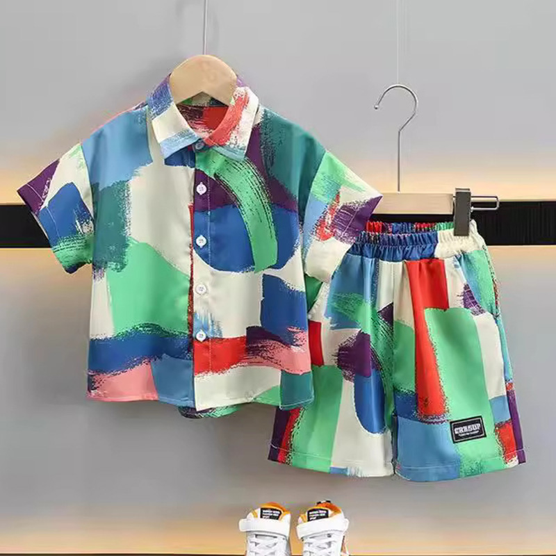 New Summer Baby Clothes Suit C - Summer Clothing Drawing review and price
